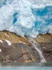 Glacier northeast of Isertoq near Tasiilaq close to Sermilik Icefjord in Ammassalik area, Greenland Art Print